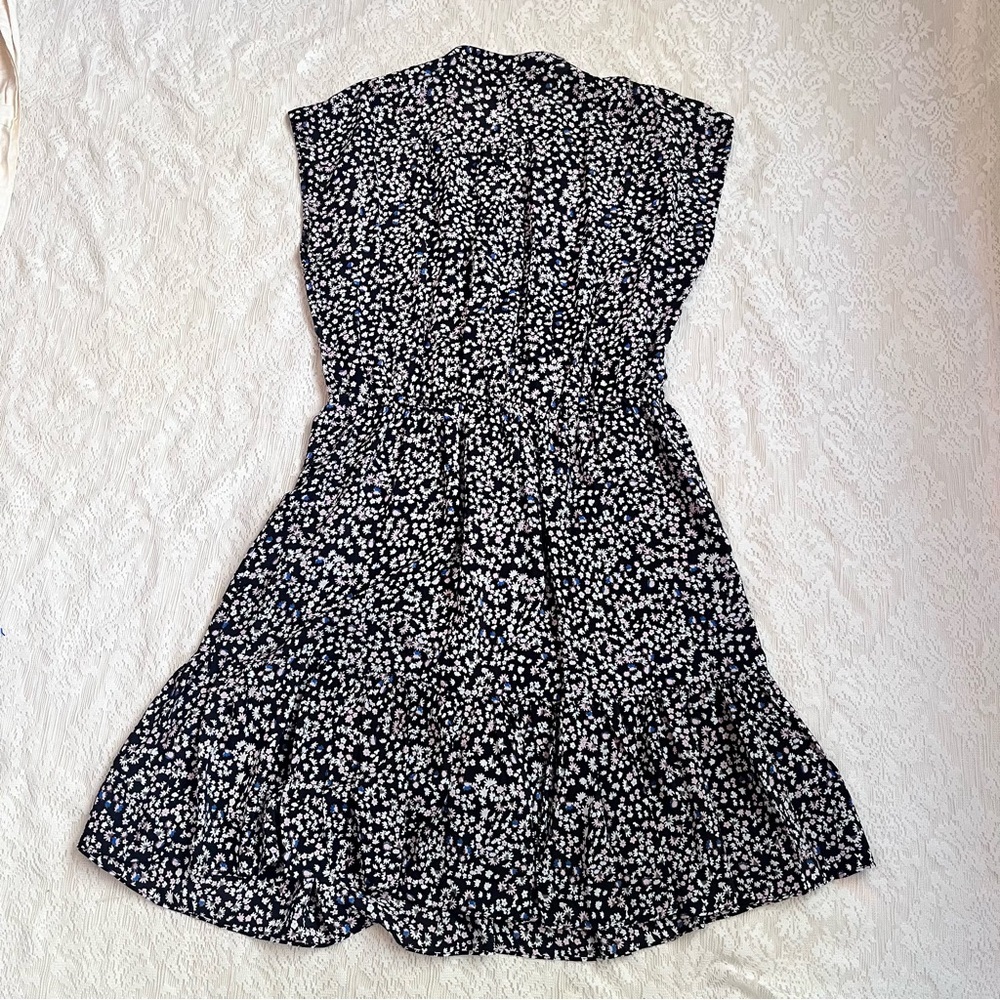 Rebecca Taylor floral silk drawstring waist mini dress - Picture 9 of 9